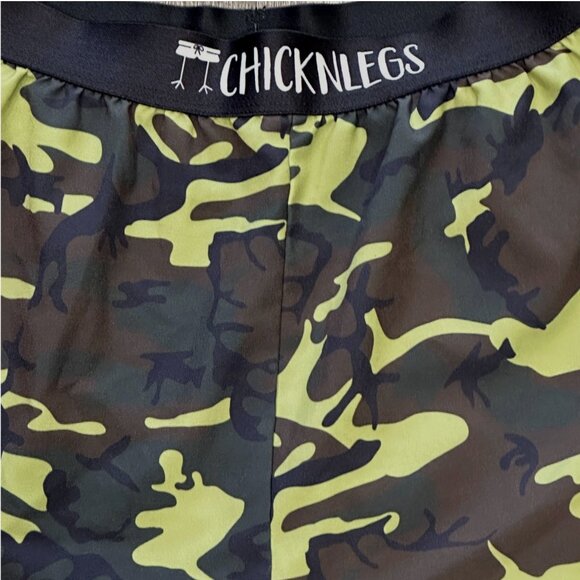 ChicknLegs Camouflage Pull-On Running Shorts Lined MultiColor Camo Print Size S - Picture 7 of 8